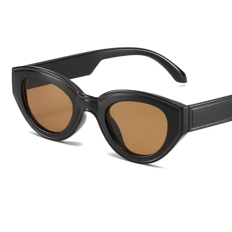 Retro Cat Eye Women Sunglasses Designer Trendy UV400 Protection Summer Driving Travel Eyewear Gafas De Sol Mujer