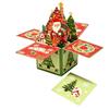 Hot Stamping Christmas Greeting Card Hollow Paper Carving Popup Card  Holiday Greeting