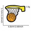 Sports Cartoon Basketball Embroidered Patch - Clothing Accessory Label