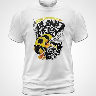 Baumwoll-T-Shirt Tops Tee Konzerttour Blind Melon Musik-Shirt Rogers Stevens