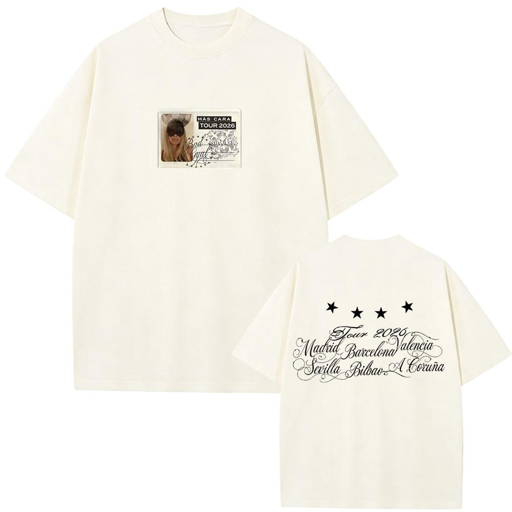 Singer Bad Gyal Tour 2026 Tshirt Unisex Women Fashion Pop Music T Shirts Unisex Casual Oversized Short Sleeve 100 Cotton Tshirts
