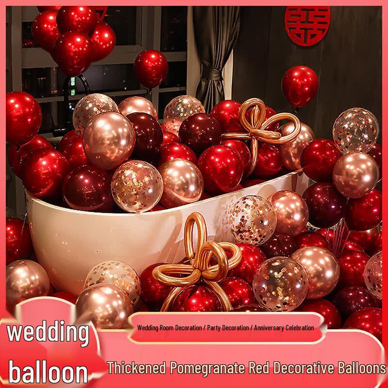 Metallic Silver Double-Layer Latex Party Balloons