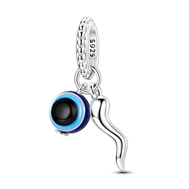 Original Copper Charms Bead Inlaid Zirconium Love Heart Pets Pendants Mom'S Gift Fit Bracelet Jewelry Diy Marking