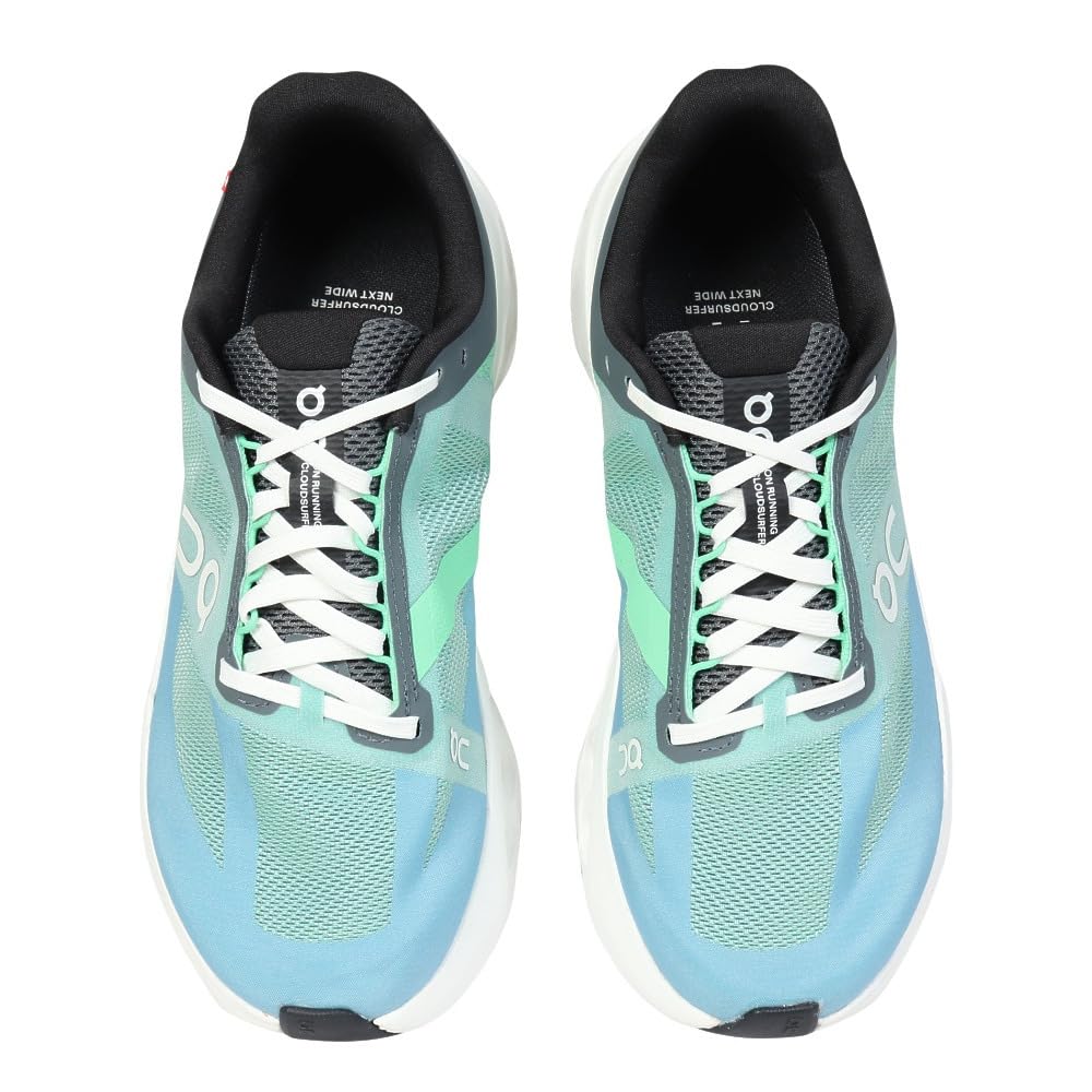 On Cloudsurfer Next Wide Running Mint Lightweight Jogging Cloudsurfer Next Wide Shoes, (3ME30193209), Sneakers, (Mint/25.5/Men's)