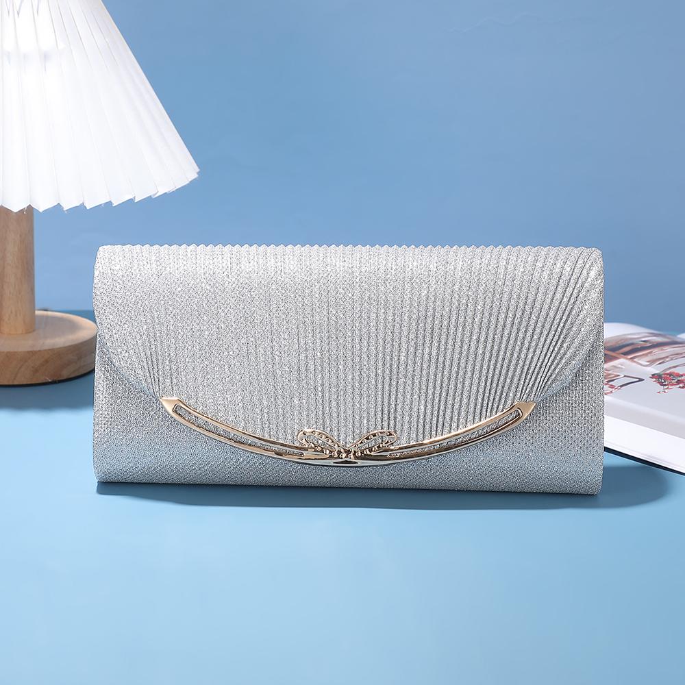 

Ladies wedding bride bridesmaid clutch bag elegant socialite party banquet evening dress bag detachable chain single-shoulder