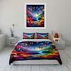 Colorful Butterfly Forest Décor Set Multiple Sizes Kid'S And Adults' Bedroom Exquisite 3Pc Bedding Set, Gift