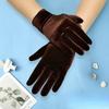 Kurze Opernkostümhandschuhe Samthandschuhe für Damen Flapper Dehnbare Handgelenklänge Banketthandschuhe Teeparty
