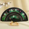 Folding Fan Wood Spanish Fan For Dancing Printing Hand Folding Fan Home Decorations