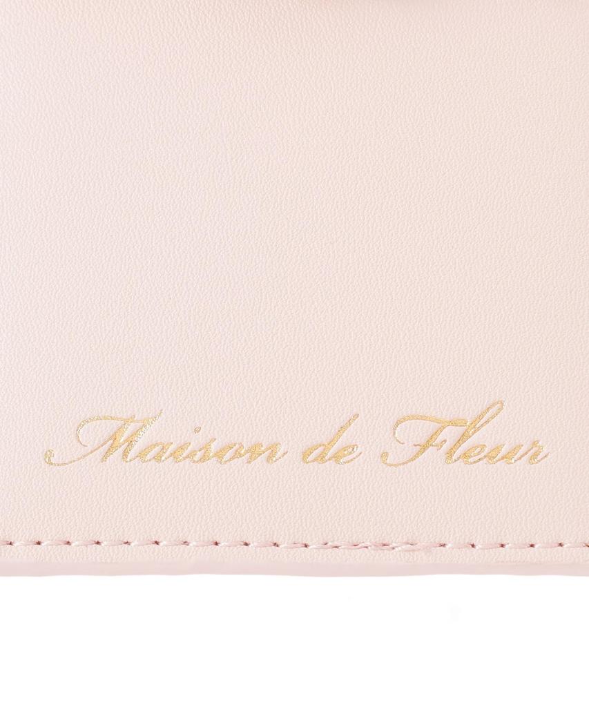 Maison de FLEUR de Retractable Bijou Ribbon Pass Size Pass Case 08001387300 (Maison Fleur) Case, Navy, F,