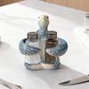 Salt and Pepper Shaker Holder Artistic Ornament Counter Pepper Shaker Holder Turtle Shape for Christmas Housewarming Dining