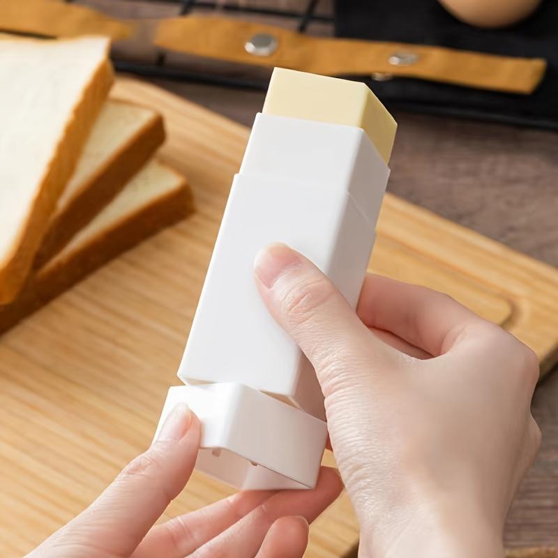 1/2 Stück tragbarer Butterverteiler Ein-Knopf-Bedienung Butterspender-Stift für Reisen Picknicks Backzubehör Küchenwerkzeuge
