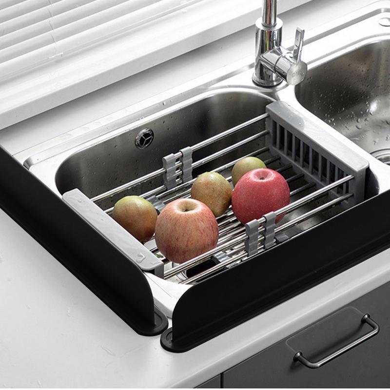 Sink Splash Guard Sink Faucet Mat Splash Guard 19IN Tray And Mats Stopper Kitchenware Water Barrier For Home Outdoor Household