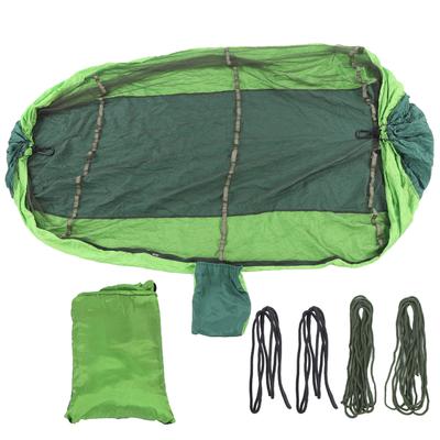 Camping Hängematte Atmungsaktiv Leicht Tragbar Doppel 2 Personen Hängemattenzelt für Outdoor Wandern Survival Reisen