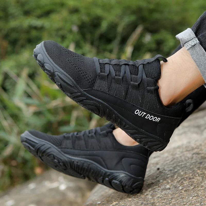 Summer Hiking Shoes with Green Straps Breathable Lightweight and Fashionable Sports Shoes Outdoor Anti Slip Fitness Work Shoes