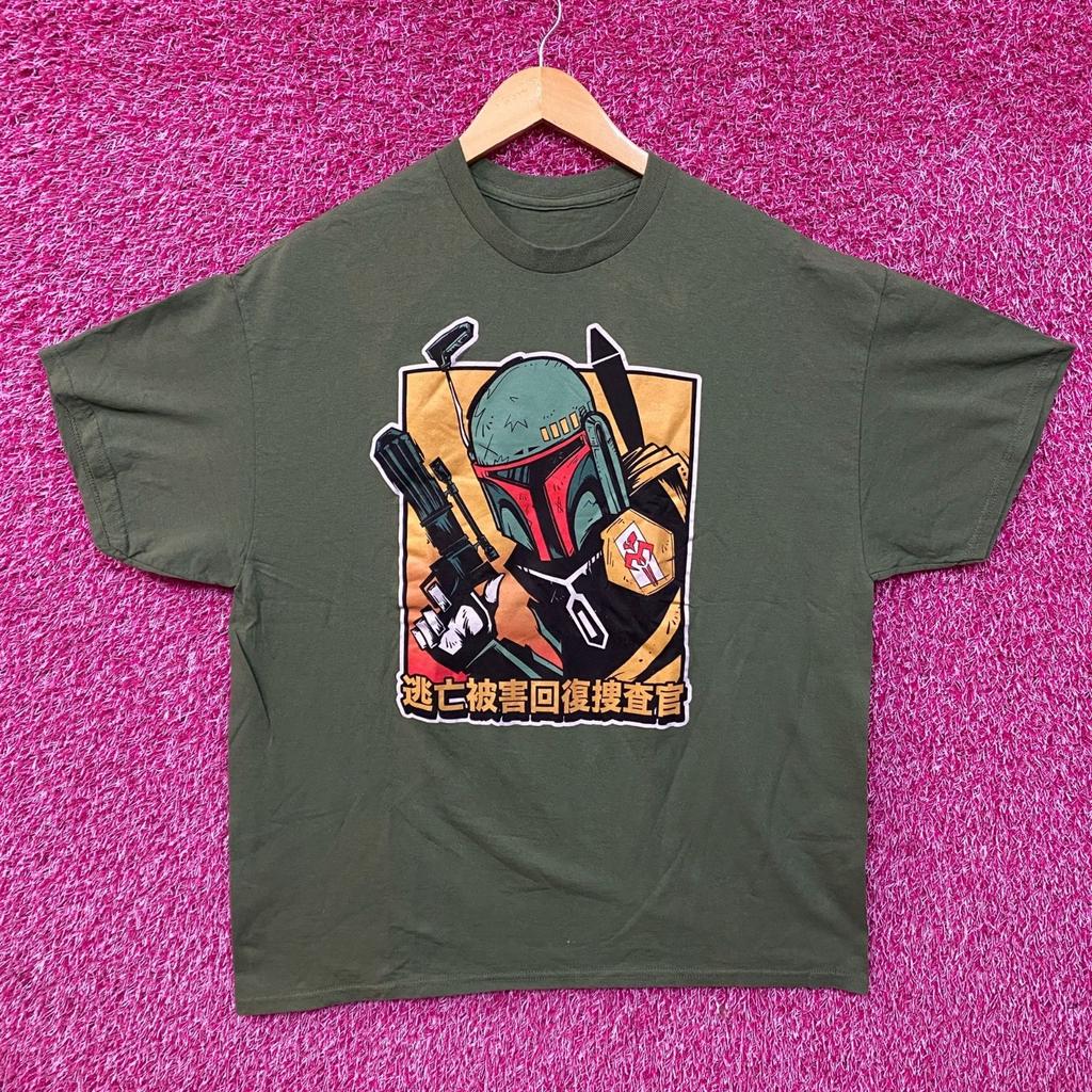 Star Wars Boba Fett Bounty Hunter Anime 100% Cotton T-shirt Mens Tees Top
