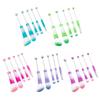 Beaded Makeup Brush Set Metal Handle Makeup Brushes Eyeshadow Brush Blush Brush Beadable Makeup Brushes for Makeup