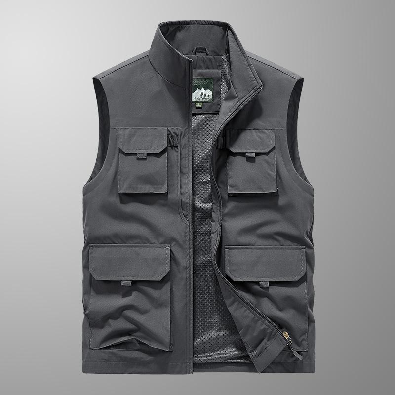Men's Spring, Autumn and Summer Casual Vest Large Size Loose Vest Top Jacket