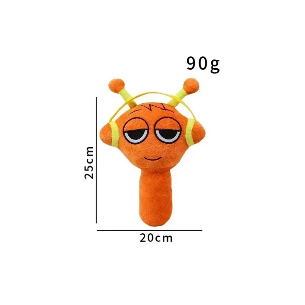 

Sprunki Мягкие игрушки Игра Sprunki Incredibox Мягкие куклы Фигурки Мультяшные мягкие игрушки Подушка для украшения Рождественский подарок на день рождения оранжевый