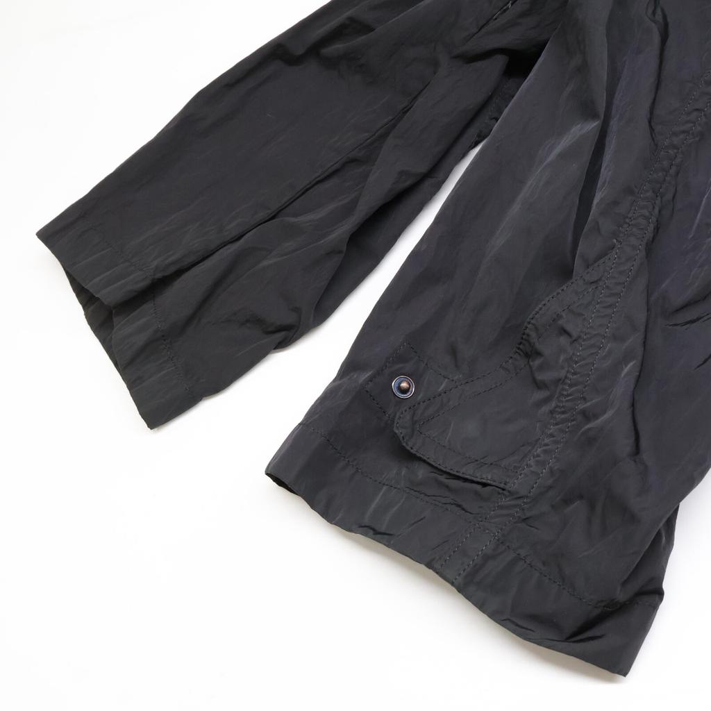 ZEGNA Black nylon military coat coat 52 blackUsed