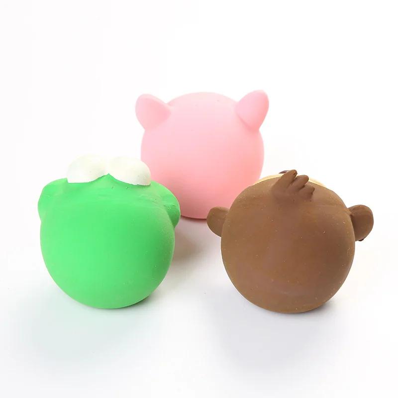 Monkey Frog Pig Shape Squeaker Pet Dog Puppy Chewing Teeth Cleaning Play Toy
