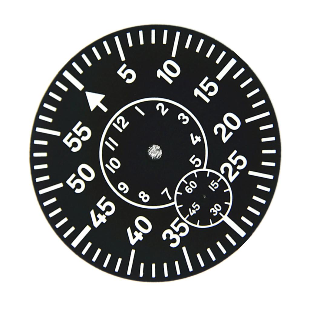 Watch Dial Green Luminous Watch Face Plate For ETA 6498 For Seagull ST3620 6 o'clock Watch Replacement Accessories