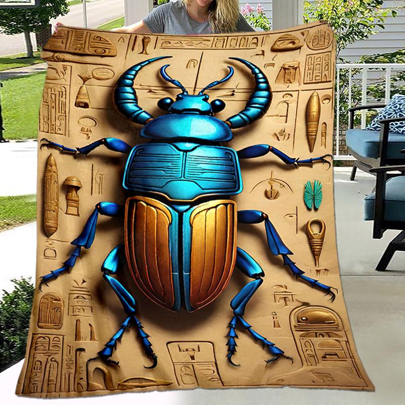 

1PC Ancient Egyptian murals, Vikings, Anubis blanket, all season lightweight home office outdoor nap multifunctional blanket 80cm x 120cm