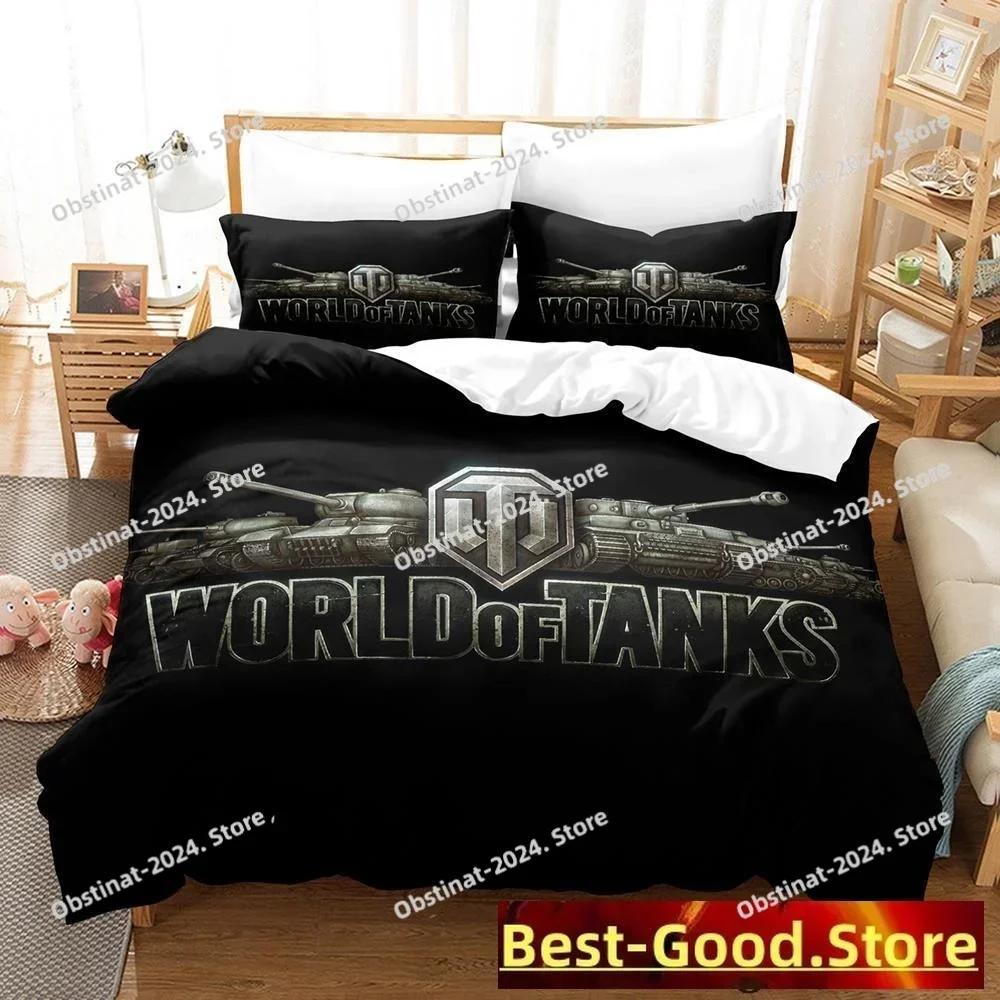 World Of Tanks Bedding set Printed Duvet Cover Pillowcase Single Double Queen Super King Size Sets