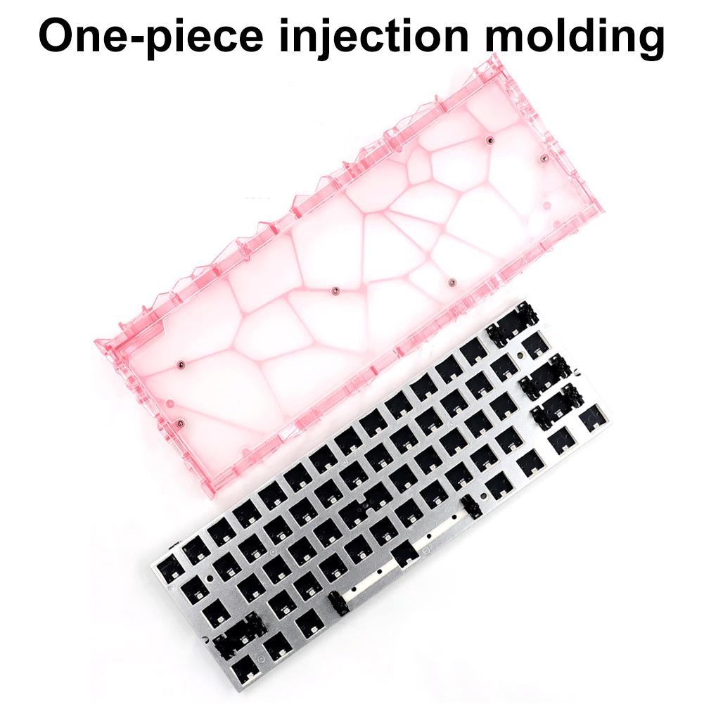 60 Transparent Hollow Keyboard Shell/Inner Sheath Wired Bluetooth Replacable Space for Cherry MX Switches Mechanical keyboard