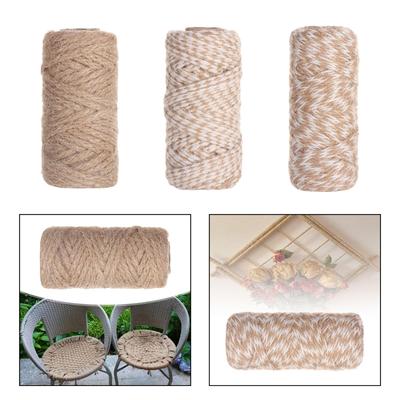 Jute Twine Rope 32.8 Feet Braided Jute Cord Rope for Cat Scratching Post Tree Home Decoration Packaging Macrame Gift Wrapping