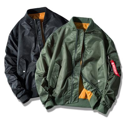 Jaqueta masculina primavera e outono Air Force One Flying Suit Juventude Casual Moda Popular Roupas masculinas