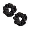 2pcs Solid color puff pleated high elasticity diameter 11CM large-sized headband