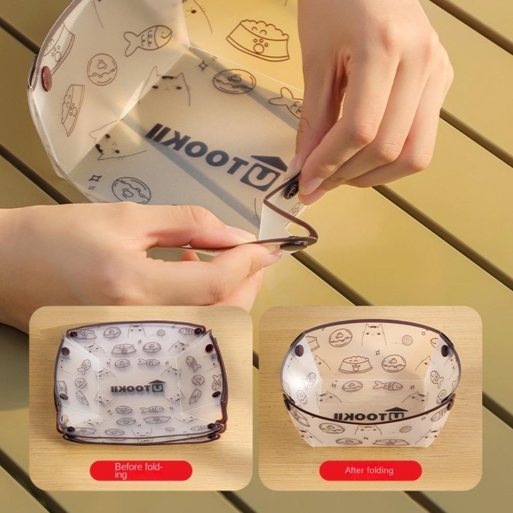 PP Camping Tableware Lightweight Folding Tableware New Bowl Plate Cup Set  Outdoor Accessories