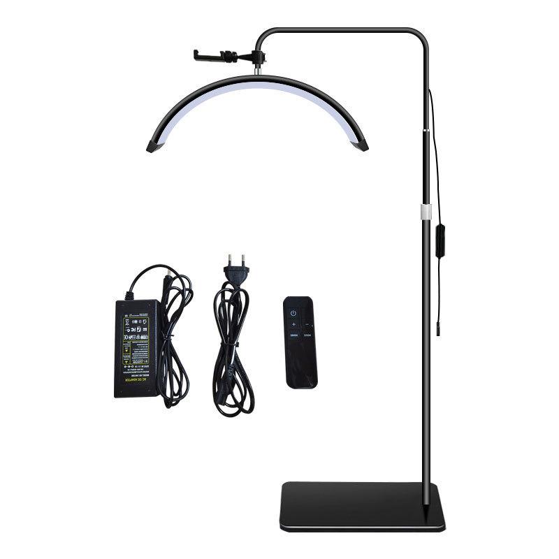 24.5" Half-Moon U-Shaped LED Beauty Lamp for Eyelash Extension & Eyebrow Tattooing - Warm Light, Eye Protection
