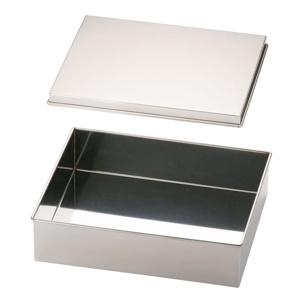 Endo Shoji Commercial Large Tray with Stainless Made in Japan AHT21001 Lid, Steel,