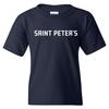St Peter's University Peacocks Basic Block Youth T-Shirt - Navy