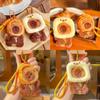Bread Hat Toast Capybara Plush Keychain With Cartoon Pendant Bag Decoration Gift