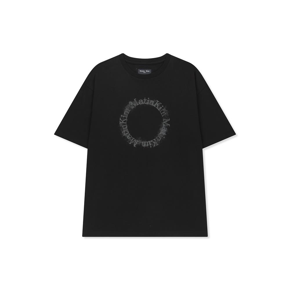[Matinkim] Circle Logo Top for Men in Black L
