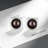 Ventfille 925 Sterling Silver Earring for Women Gift Black Agate Design Simple Geometry  Office Jewelry Dropshipping