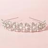 Simple Rhinestone Hair Crown Headpiece Headwear New Pearl Rhinestone Headband