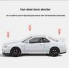 1:24 Alloy GTR R34 Model Car Toy with Sound, Light, Openable Doors, Four-Wheel Steering, and Pull-Back Action