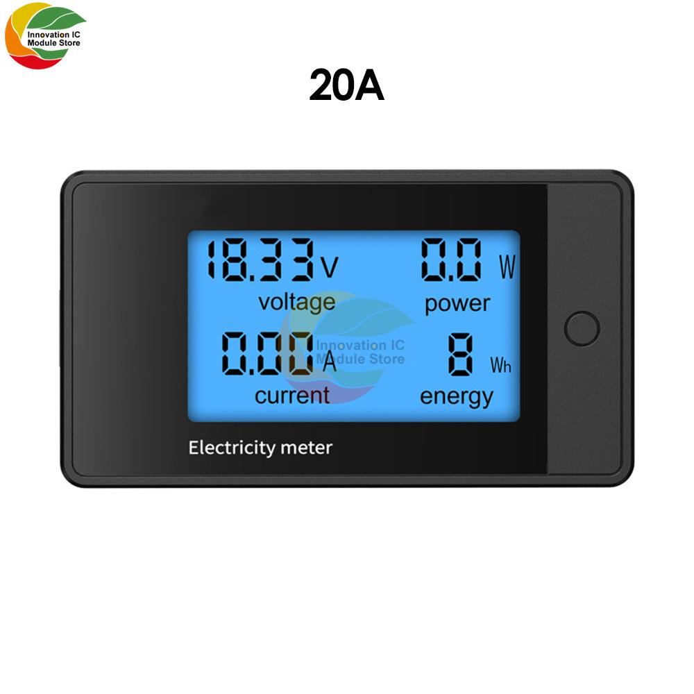 9050-4D, DC8-100V 20A 50A 100A 200A 4 in 1 LCD DC Digital Display Power Meter Voltage Ammeter Power Tester Digital Meter Module