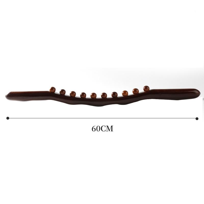 Massage Stick Beech Wood Massage Stick for Back Therapy Universal Tendon Massager Guasha Scraping Relaxing Point Treatment Tool