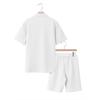Summer Men’s Short-Sleeved Set: Jacquard Small Check Loose-Fit Casual Polo Shirt Set for Men