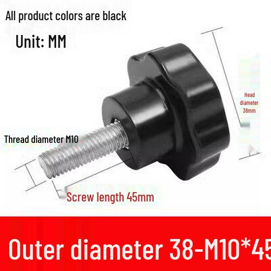 Бакелитовая рукоятка-винт звездообразной формы с ручным затягиванием (М4-М10)