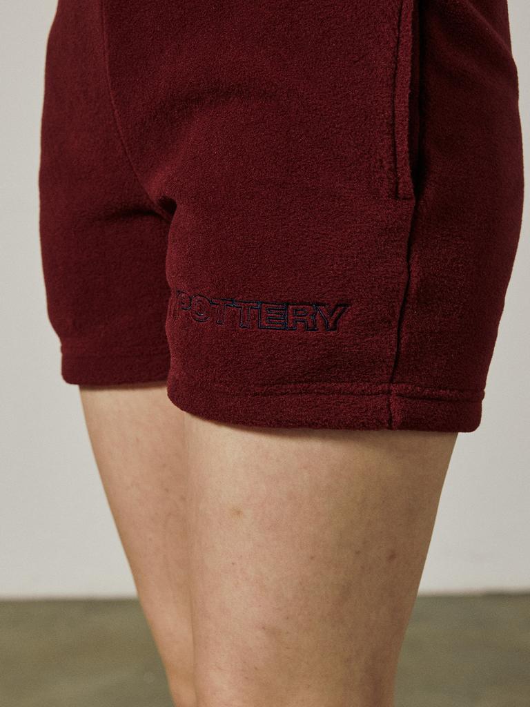 Kitty Pottery Boa Short Pants [Wine]