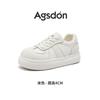 Augusteng Platform White Shoes Women's 2025 New Spring and Summer Light Casual Sports Board Shoes Muffin German Training Shoes