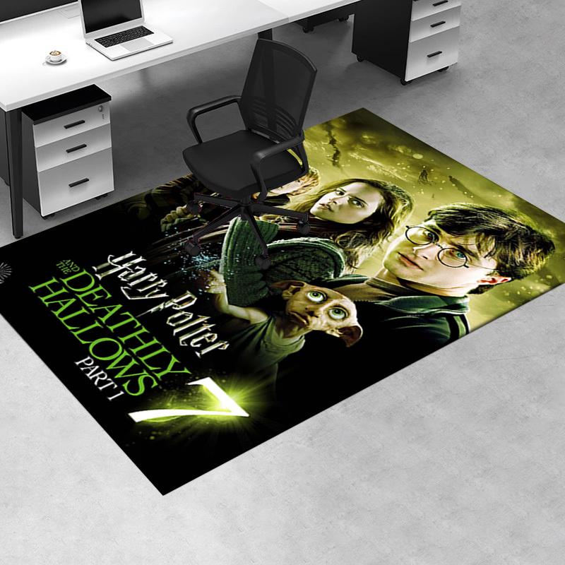 

Harry Potter and the Deathly Hallows Part 1 Poster Print Office Mat Home Decor Office Desk Chair Rugs Chair Carpet for office Chair Mat Gift 60cm by 90cm