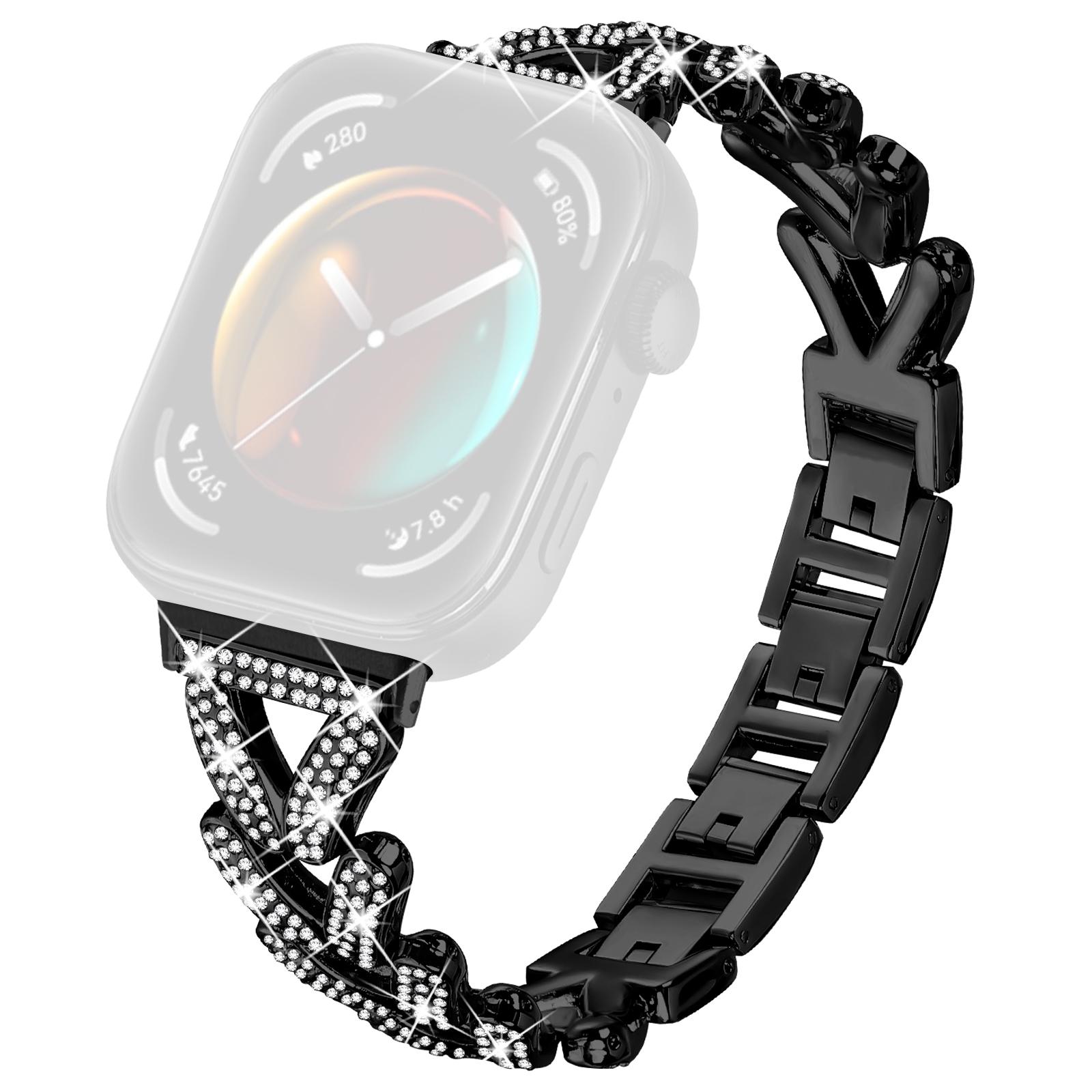 

Ремешок для часов из цинкового сплава со стразами для Huawei Watch Fit 3 B