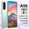 A56 Smartphone 16GB+1TB Android 7.3" Large Screen, Popular for Dropshipping