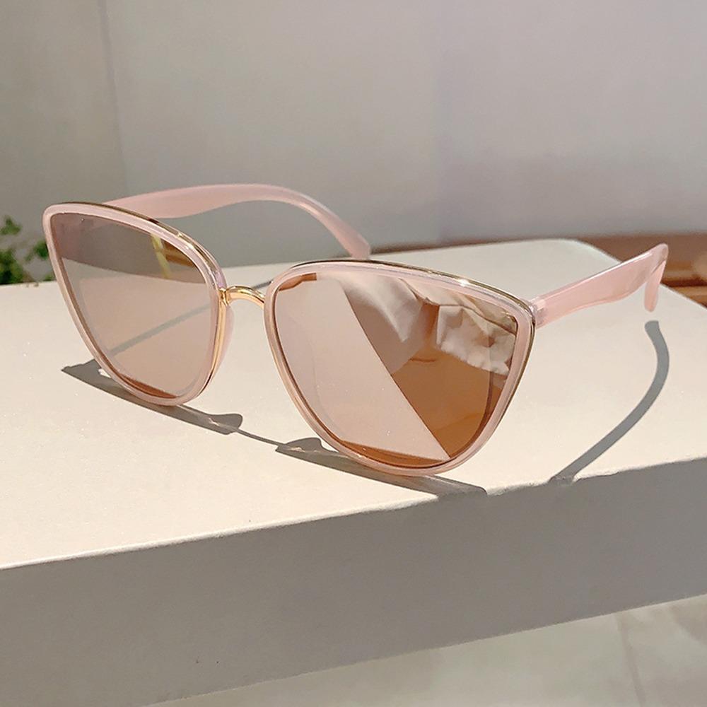 Casual Vintage Cat Eye Sunglasses Coated UV400 Sun Glasses Trendy Gradient Lens Protective Eyewear for Women & Men